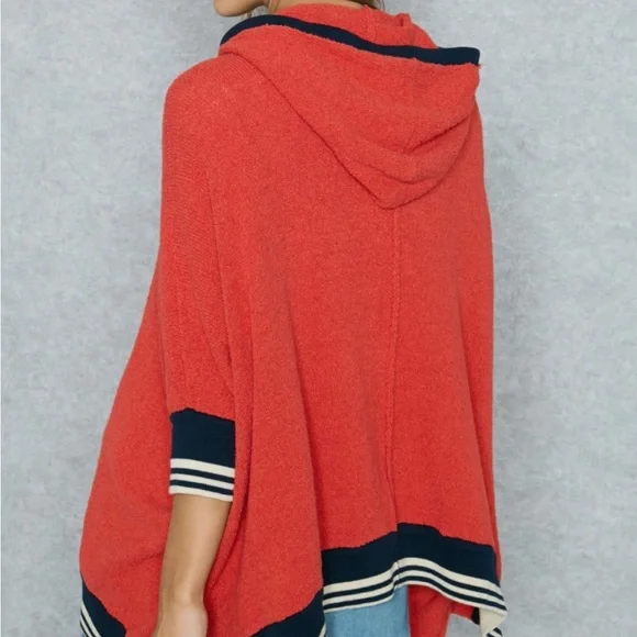 Free People I Know Places Oversized Sweater, Size M/L, Red. - Picture 2 of 7